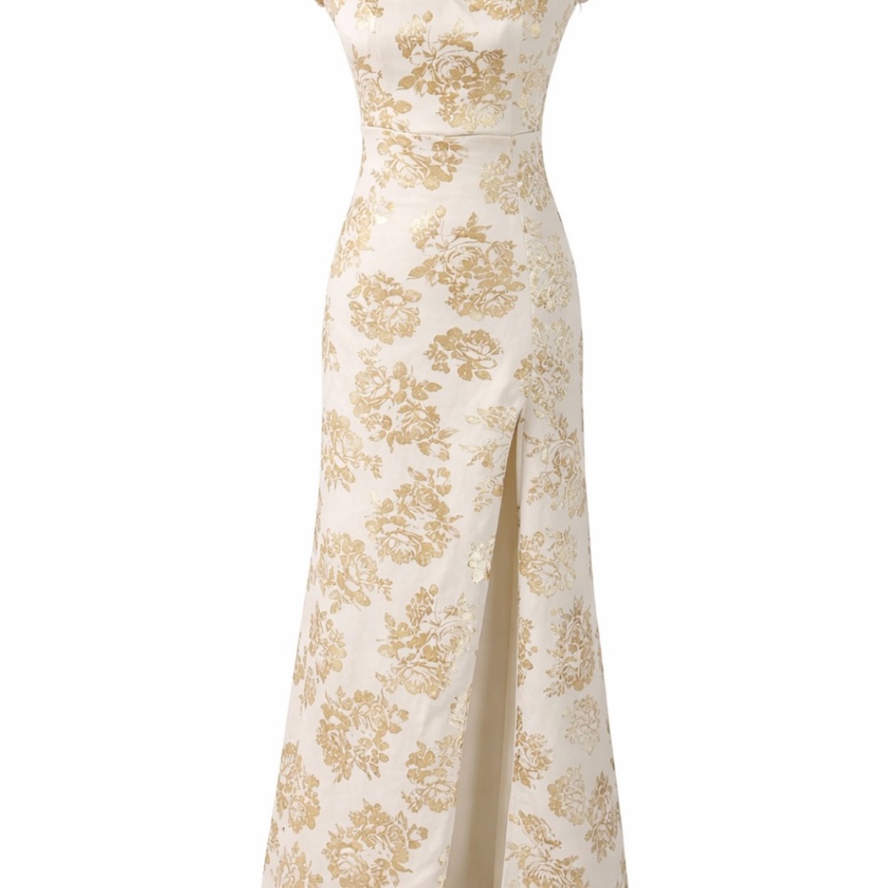 Windsor Gold Floral Maxi Dress